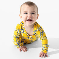 Clueless Total Betty Plaid Bamboo Convertible Footie