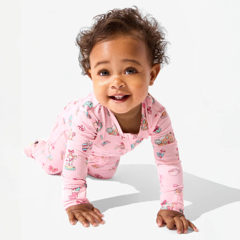 Pretty In Pink Holiday Bundle - Bamboo Convertible Footies