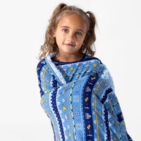 Hanukkah Fair Isle Bamboo Sherpa Blanket