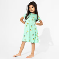 Rubber Ducky Bamboo Girls' Short Sleeve Dress