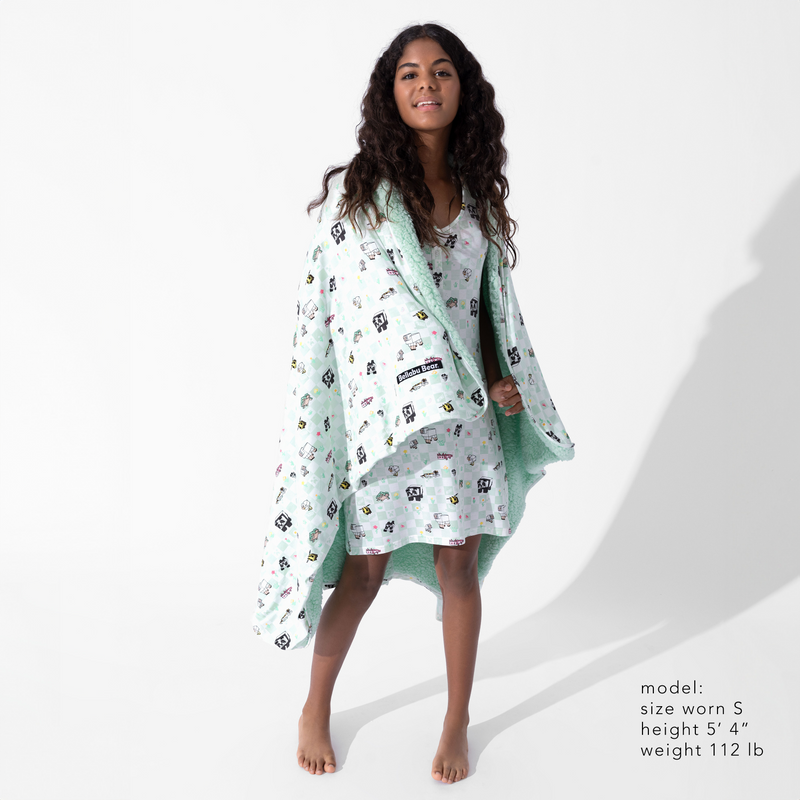 Minecraft: Sleep Repeat Bamboo Women's Nightgown