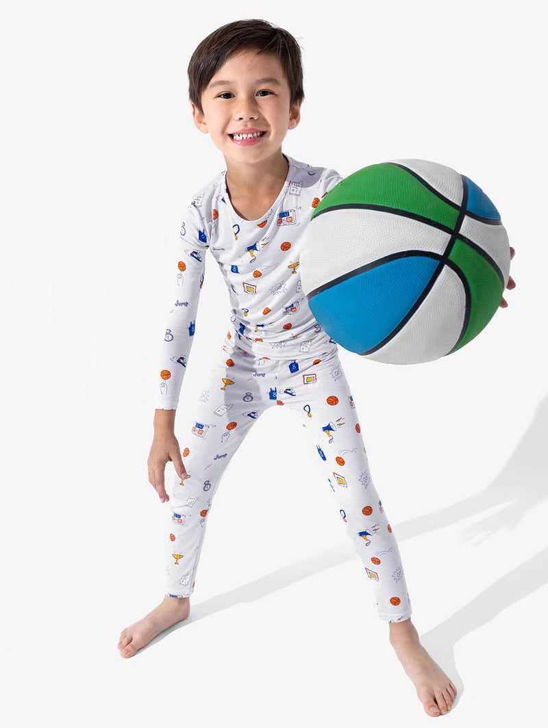All Star Basketball Bamboo Kids Pajamas