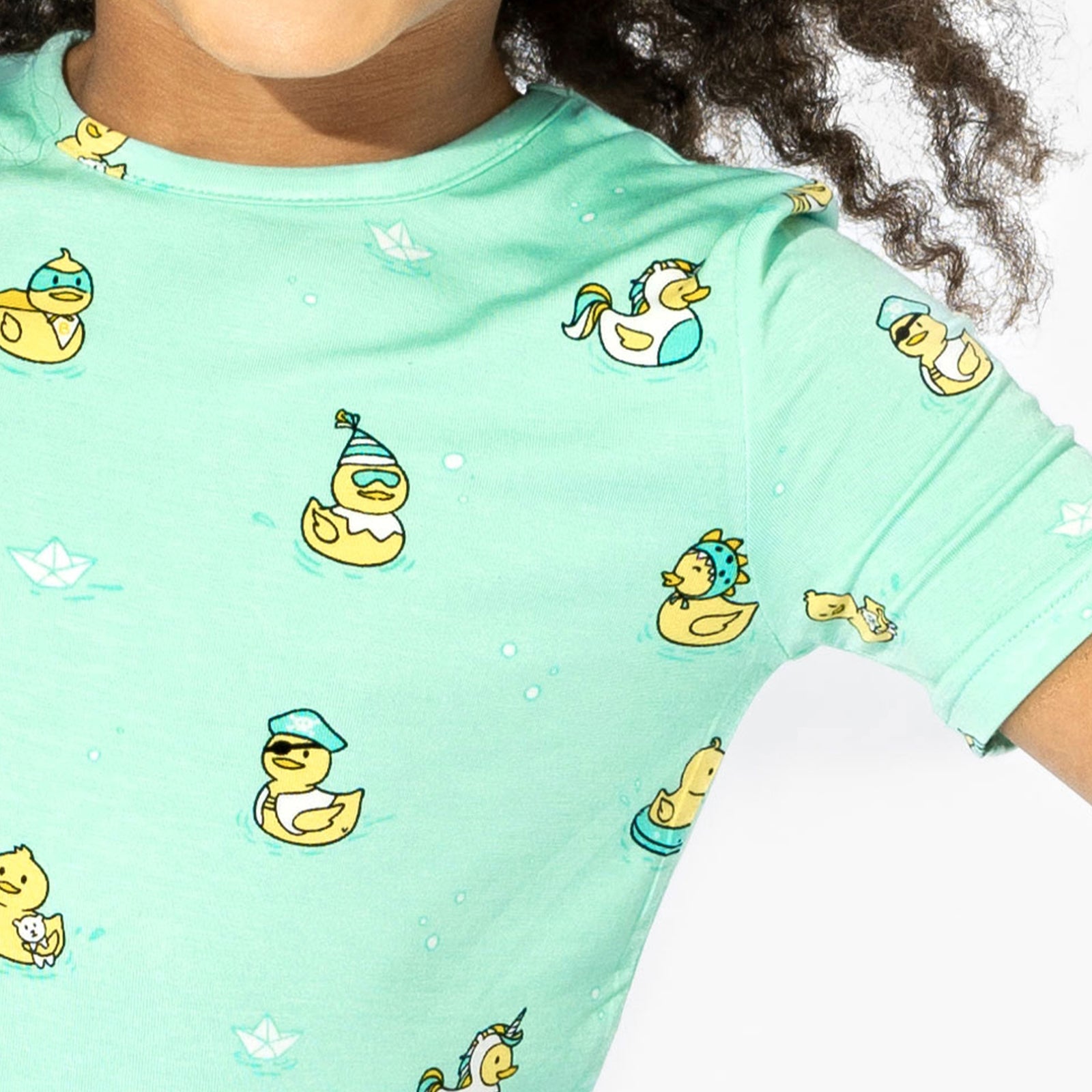 Rubber Ducky Bamboo Kids Pajama Short Set