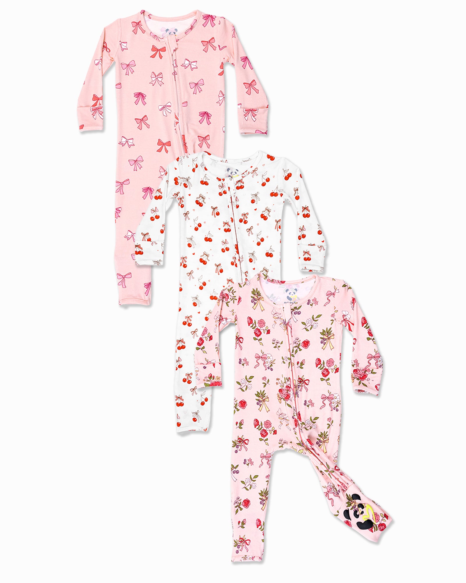 Coquette Cutie Bundle -  Bamboo Convertible Footie