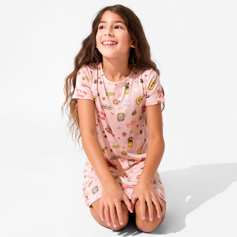 FRIENDS™: You're My Lobster Bamboo Girls' Short Sleeve Dress