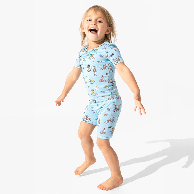 Sloth Pajama Party Bamboo Kids Pajama Short Set