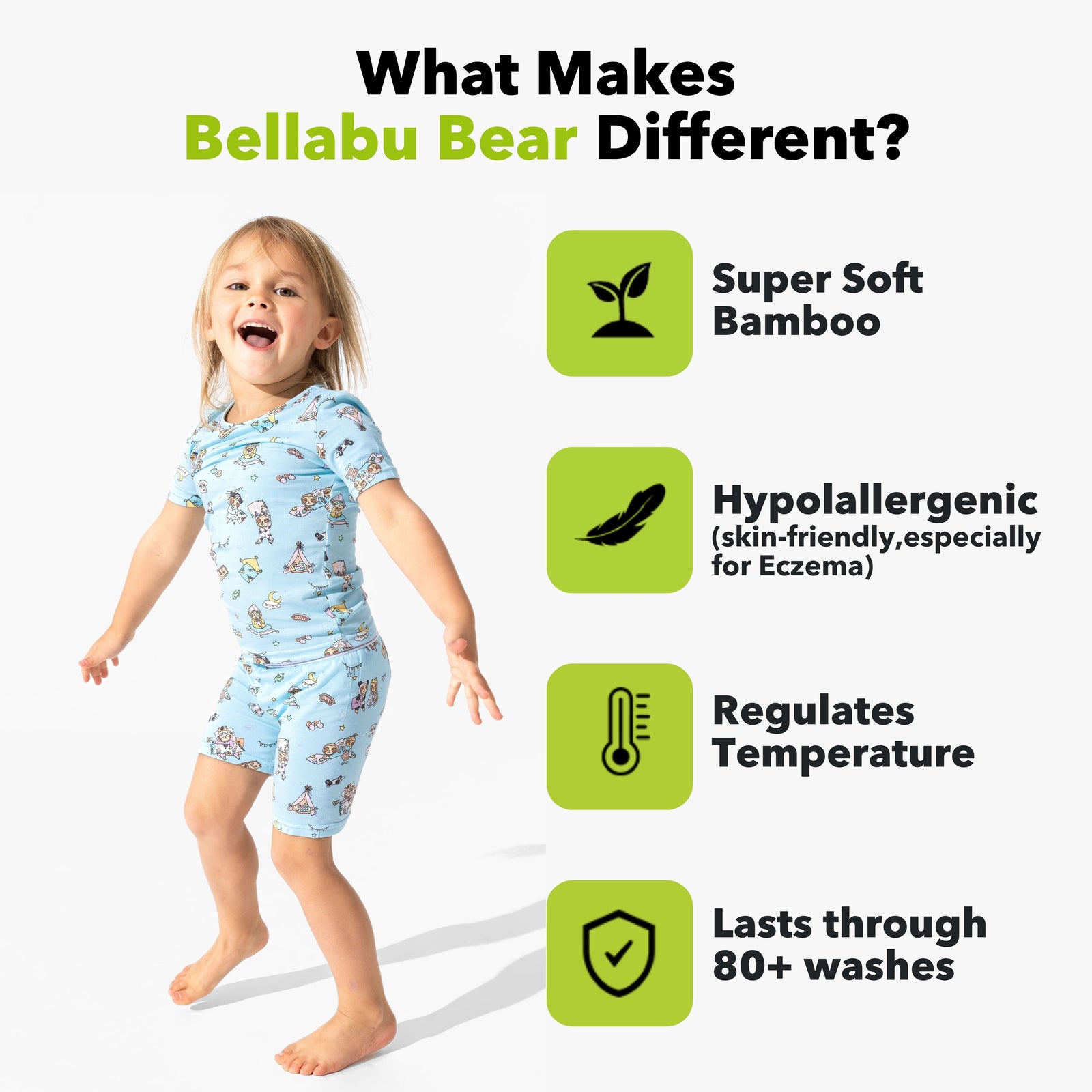 Sloth Pajama Party Bamboo Kids Pajama Short Set