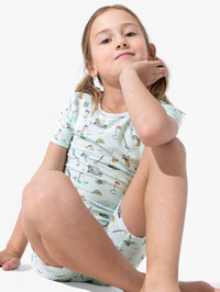Golf Bamboo Kids Pajama Short Set