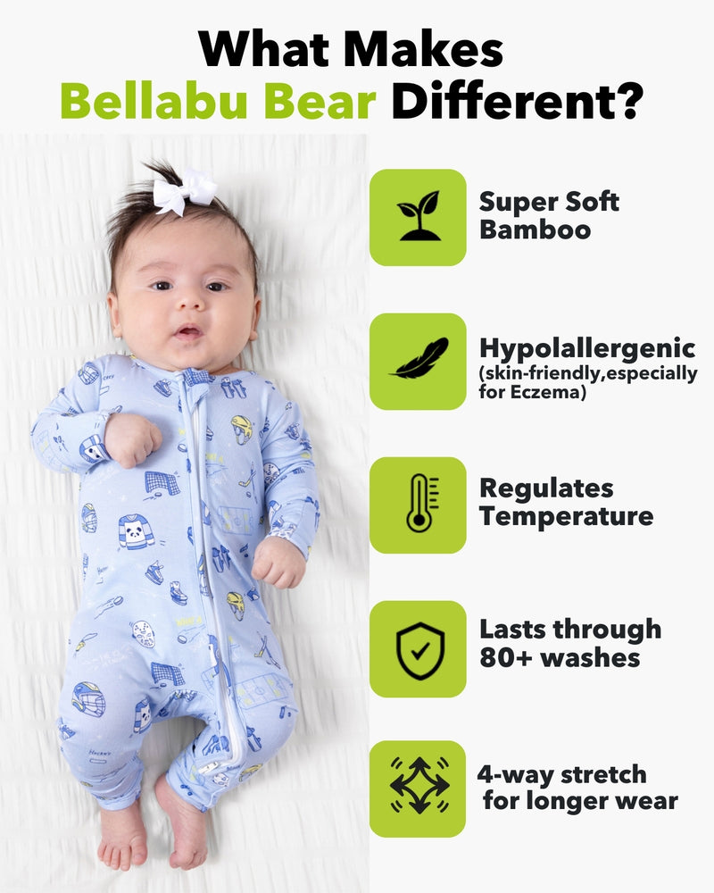 Hockey Bamboo Convertible Footie