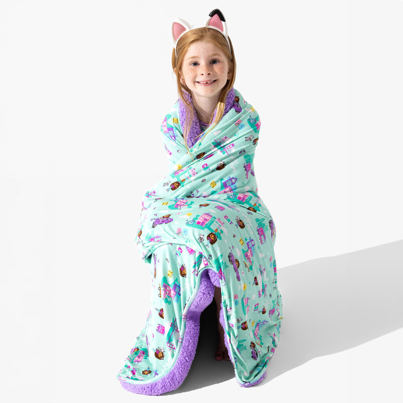 Gabby's Dollhouse: Cat Francisco Bamboo Sherpa Blanket