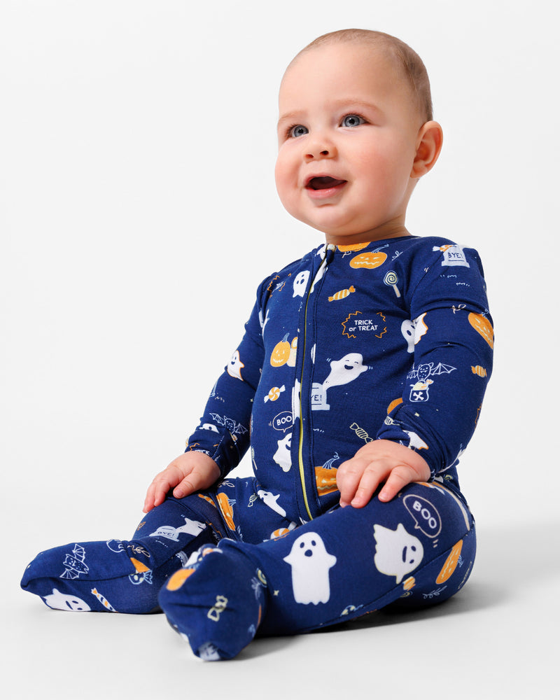Ghosts Bamboo Convertible Footie