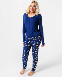 Ghosts Bamboo Women's Pajama Set