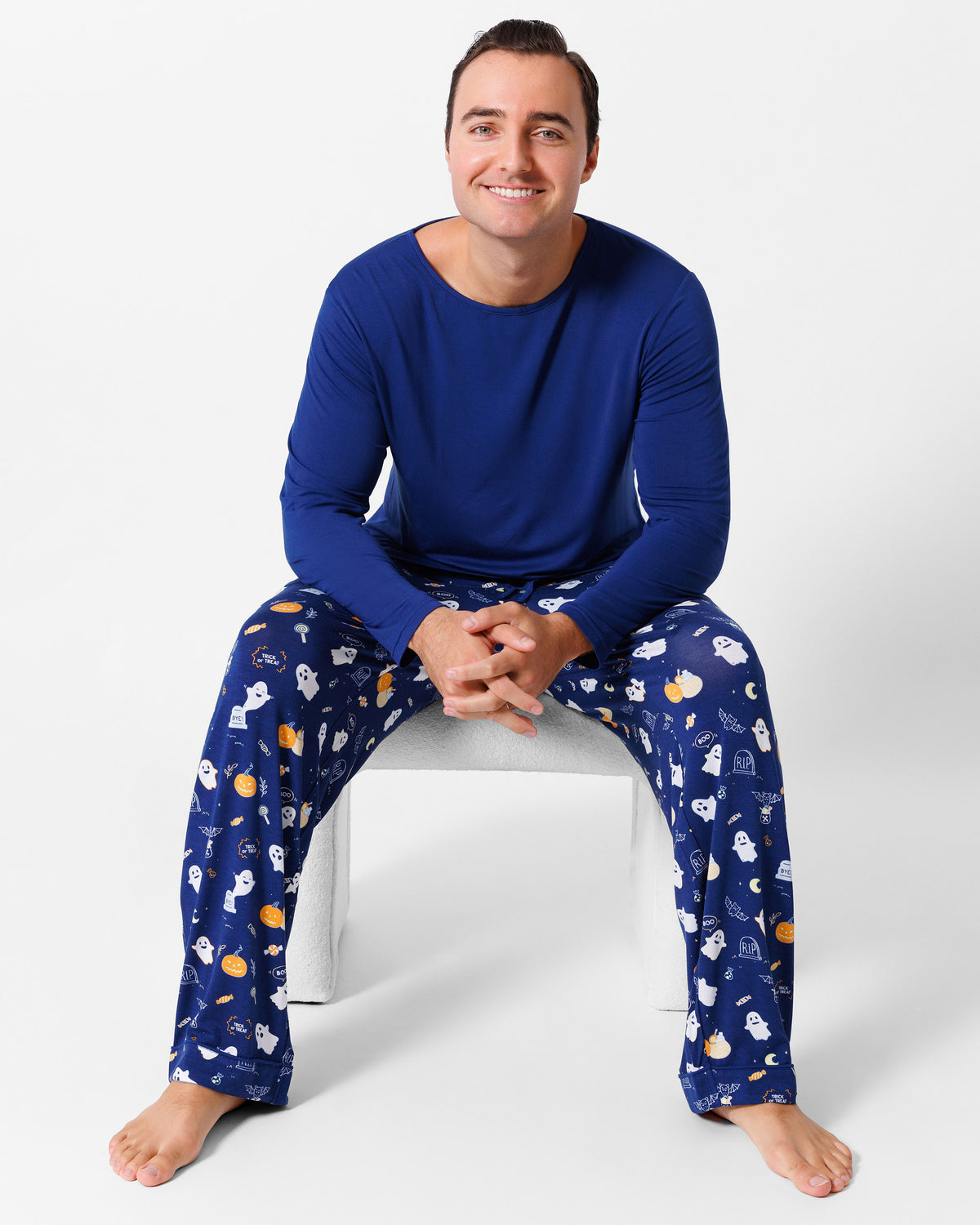 Ghosts Bamboo Men's Pajama Set