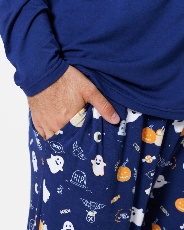 Ghosts Bamboo Men's Pajama Set