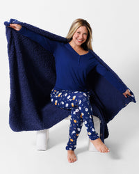 Ghosts Bamboo Sherpa Blanket