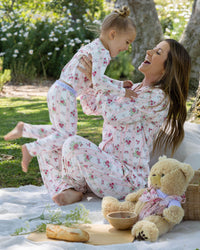 Floral Stripes Bamboo Kids Pajamas