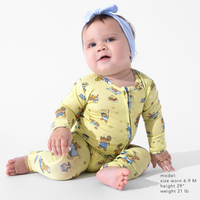 Teddy Bear Picnic Bamboo Convertible Footie