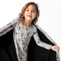 Little Monsters Bamboo Sherpa Blanket