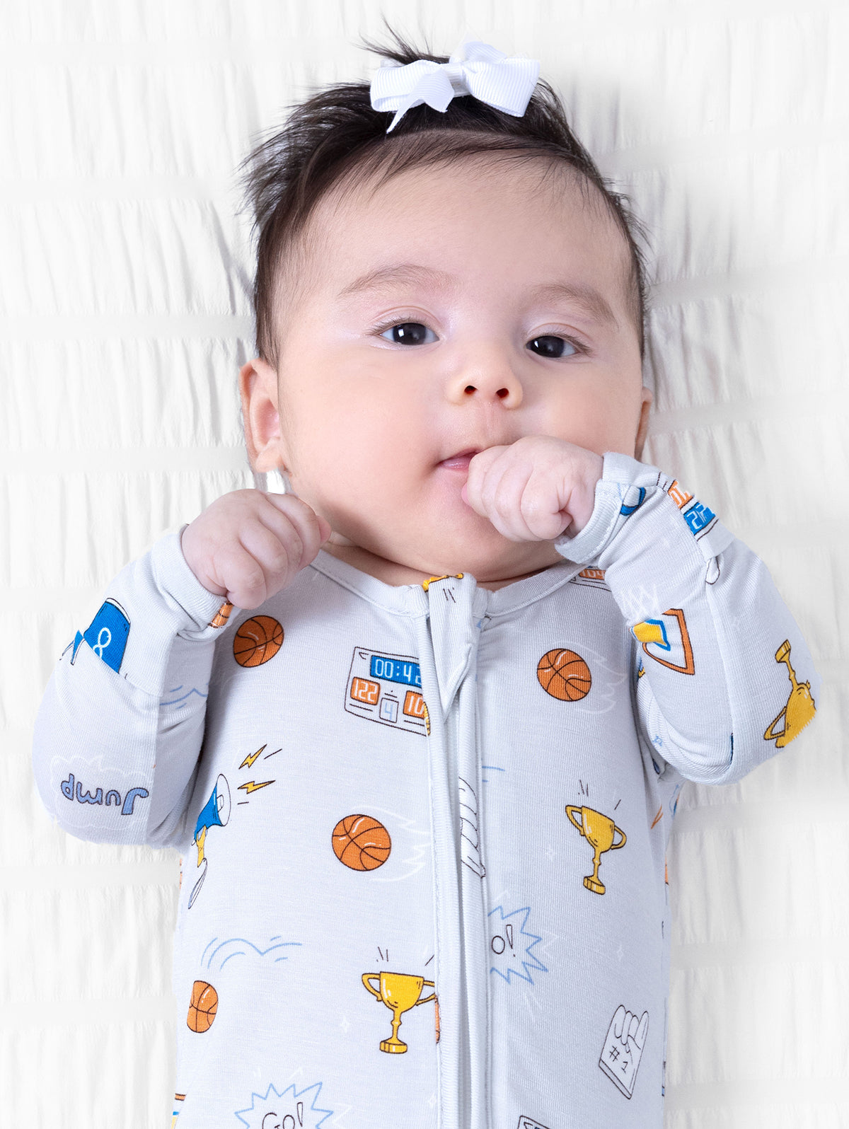 All Star Basketball Bamboo Convertible Footie