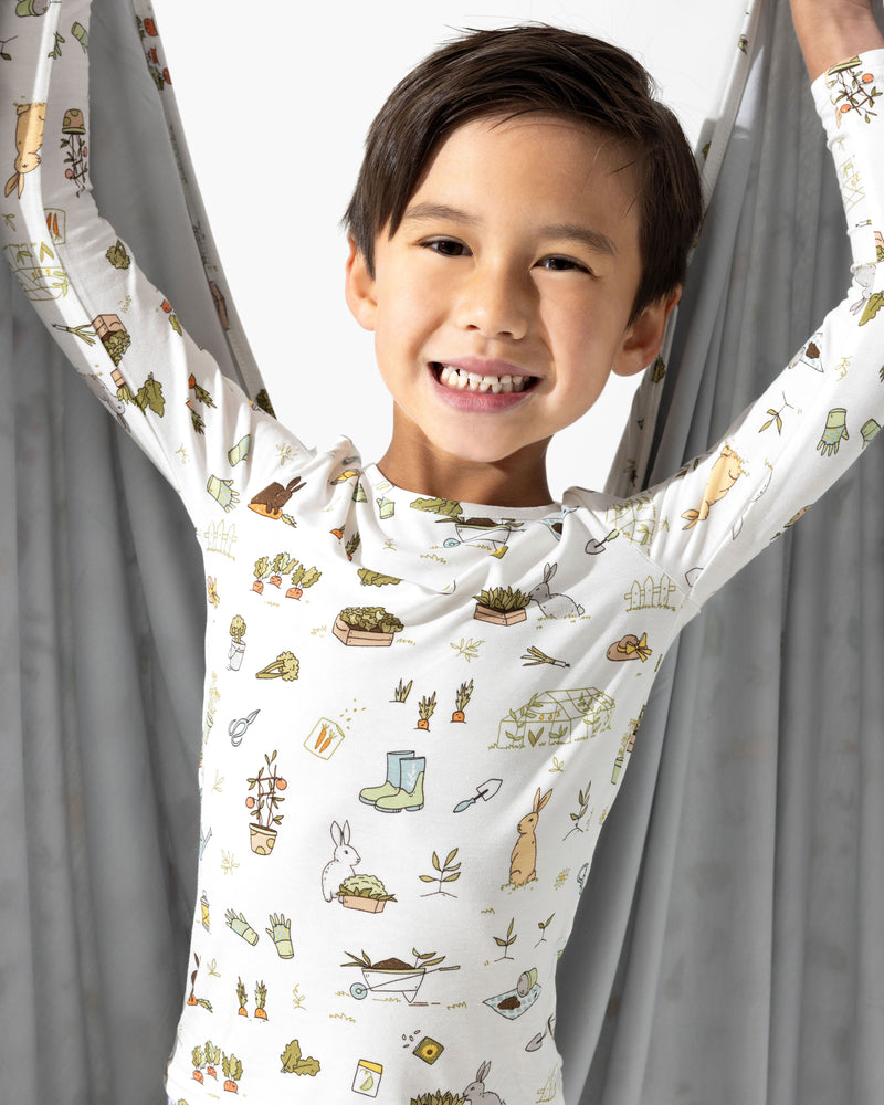 Bunny Garden Bamboo Blanket