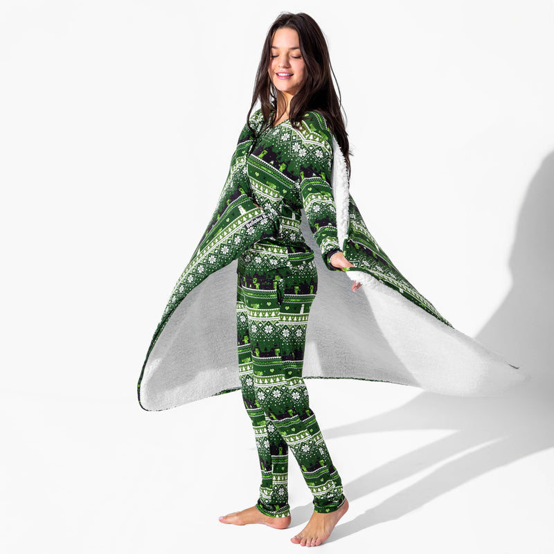 Minecraft: Creeper Holiday Bamboo Women's Pajama Set