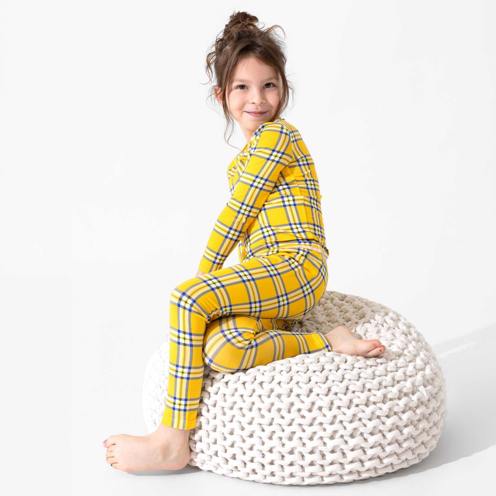 Clueless Total Betty Plaid Bamboo Kids Pajamas