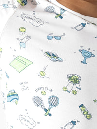 Tennis Bamboo Kids Pajama Short Set