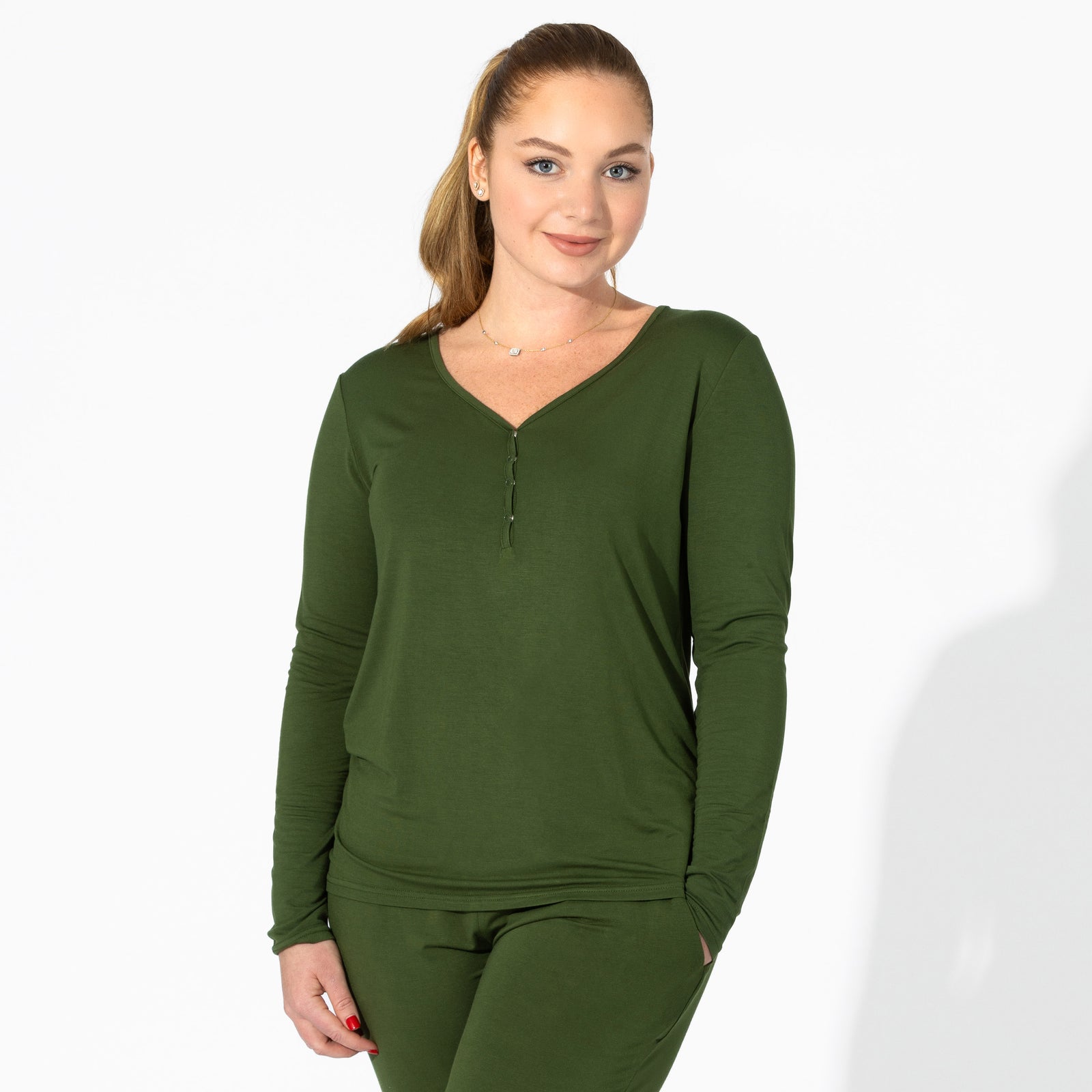 Evergreen Bamboo Women's Pajama Set
