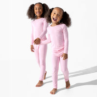 Blush Pink Bamboo Kids Pajamas