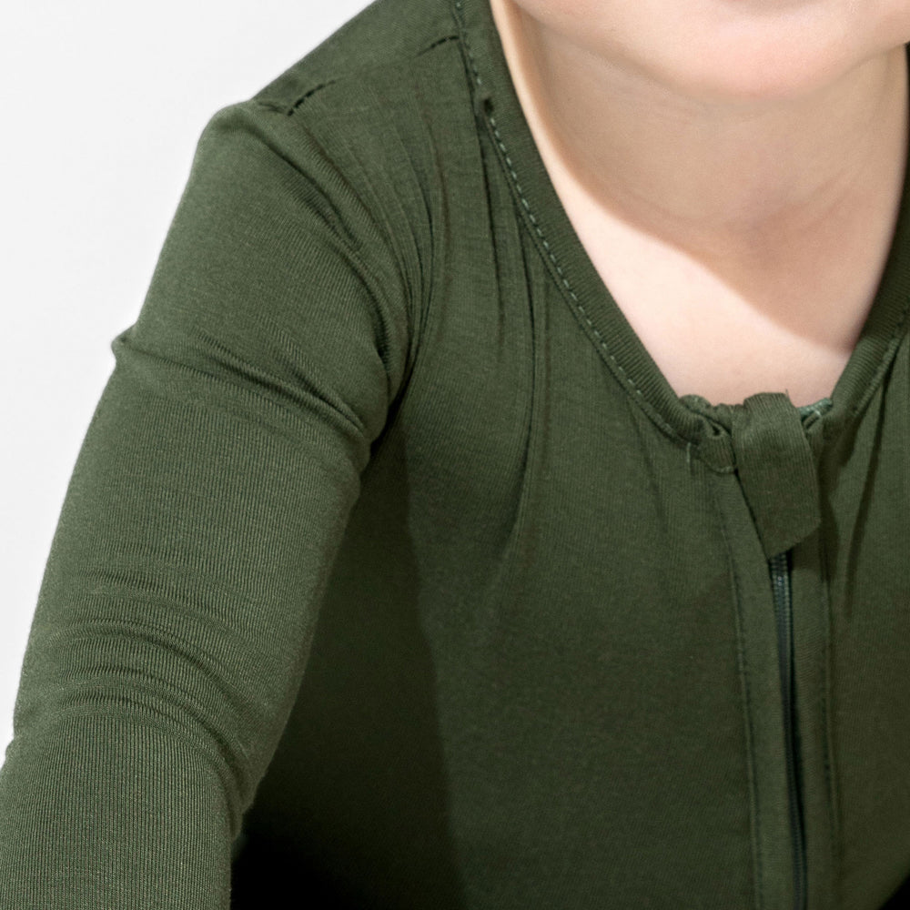 Evergreen Bamboo Convertible Footie