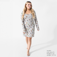 Little Monsters Bamboo Women's Nightgown