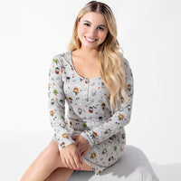 Little Monsters Bamboo Women's Nightgown