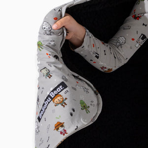 Little Monsters Bamboo Sherpa Blanket