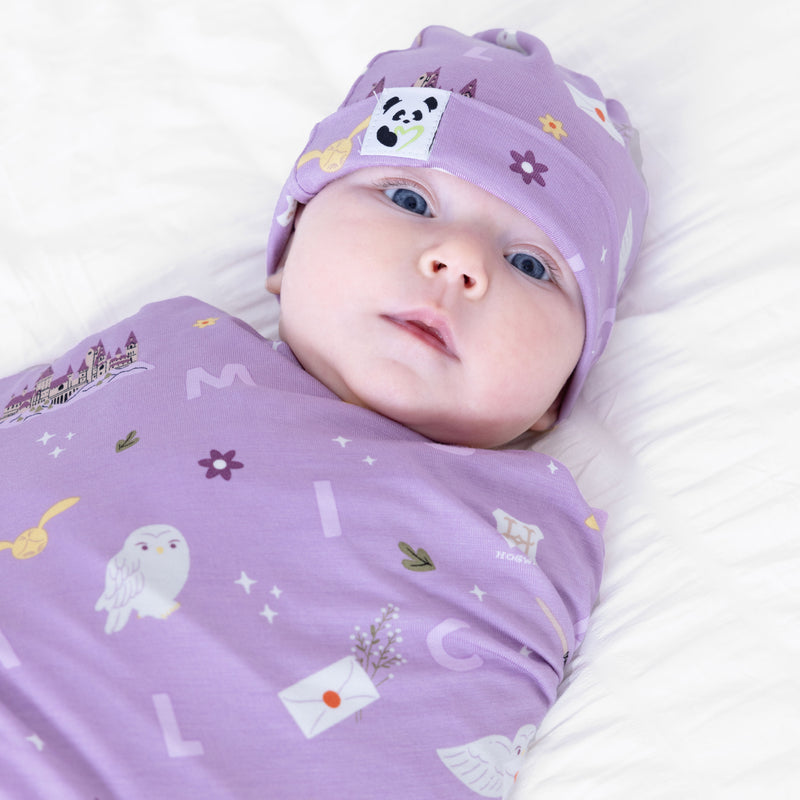 Hedwig's Magical Mail Bamboo Swaddle & Beanie Set