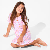 Happee Birthdae Harry Bamboo Girls' Short Sleeve Dress