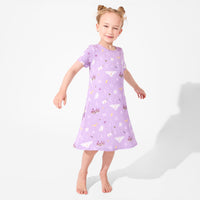 Hedwig's Magical Mail Bamboo Girls' Short Sleeve Dress