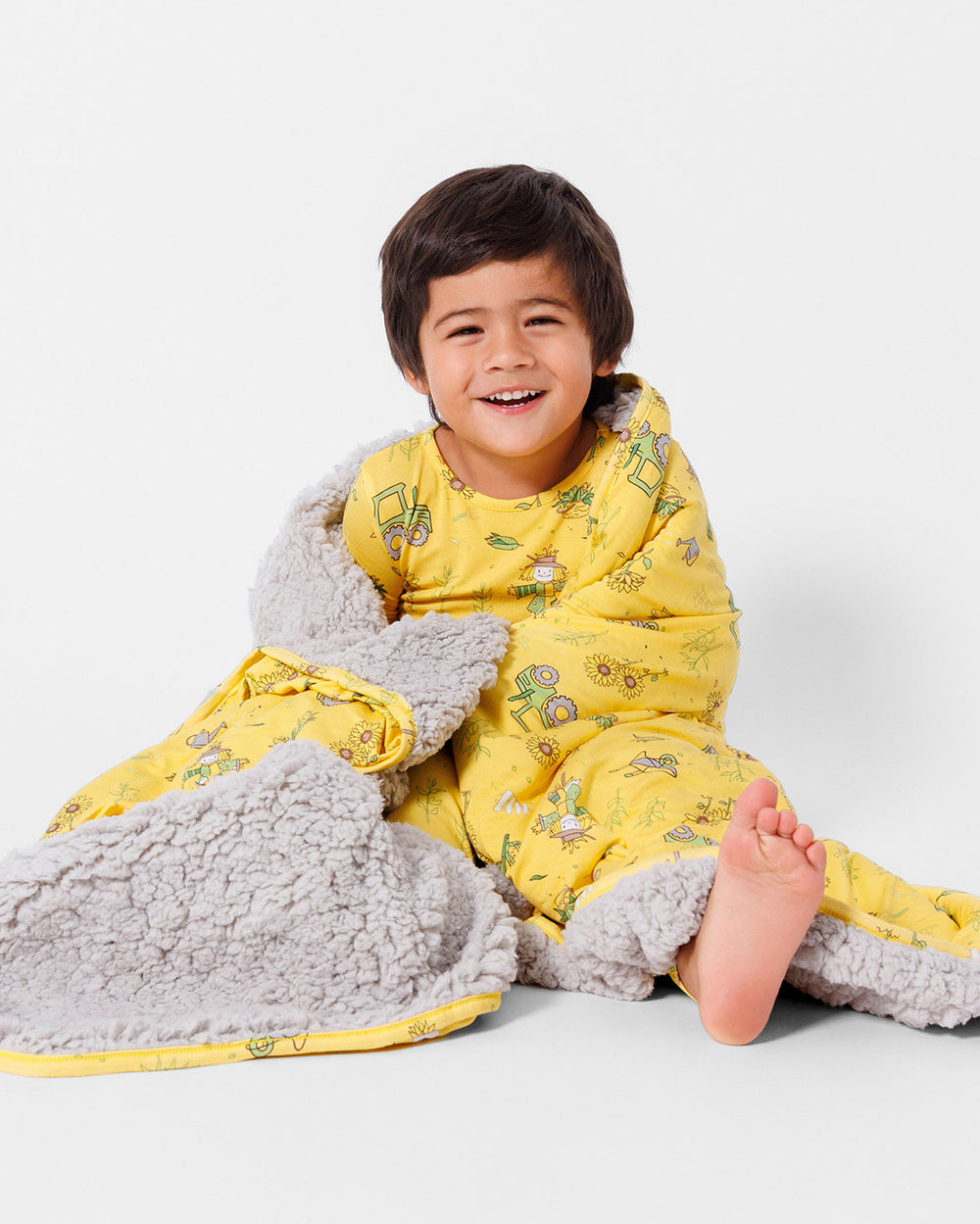 Autumn Harvest Bamboo Sherpa Blanket