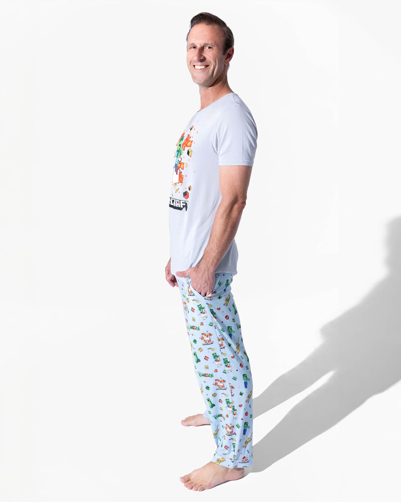 Minecraft: Chicken Jockey Bamboo Men's Pajama Set