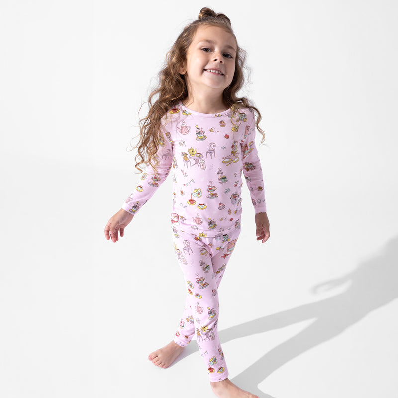 Tea Party Bamboo Kids Pajamas