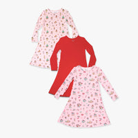 Pretty In Pink Holiday Bundle - Bamboo Girls' Dresses