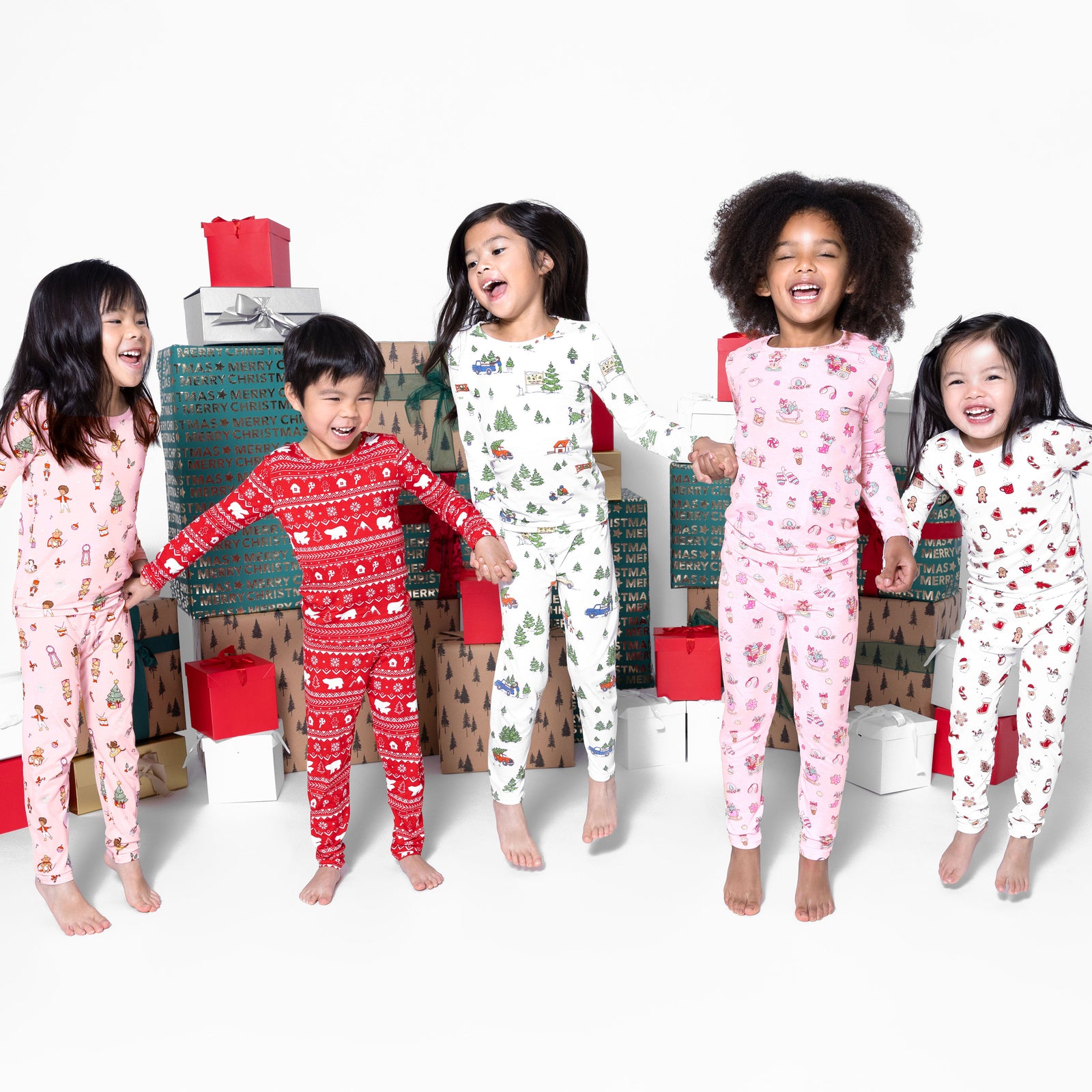 Candy Cane Lane Bamboo Kids Pajamas