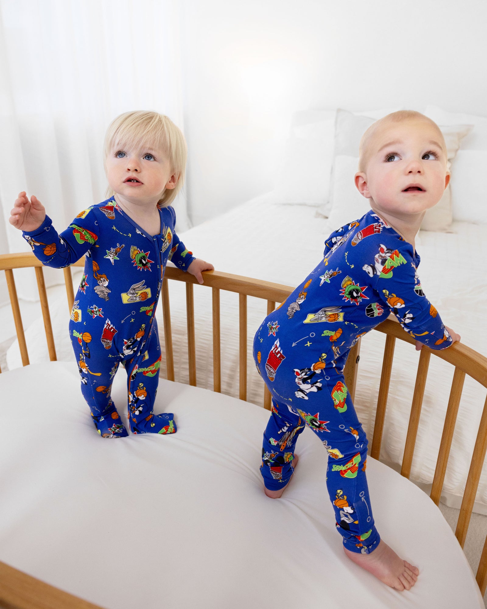 Space Jam Bamboo Convertible Footie