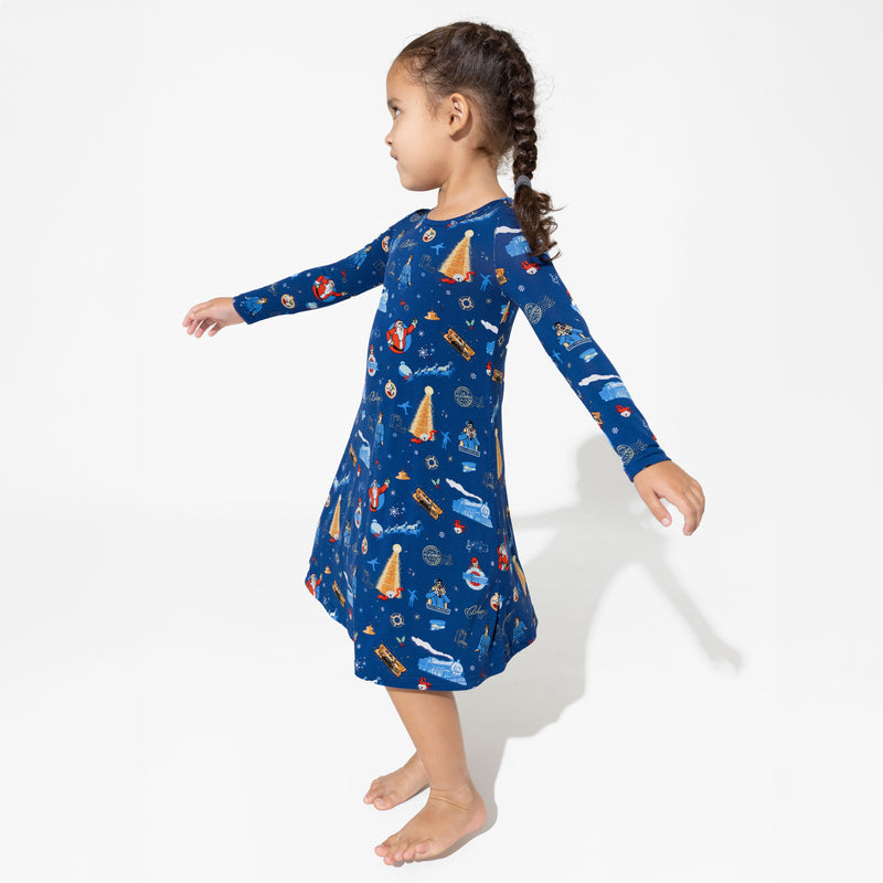 The Polar Express™ Bamboo Girls' Long Sleeve Dress