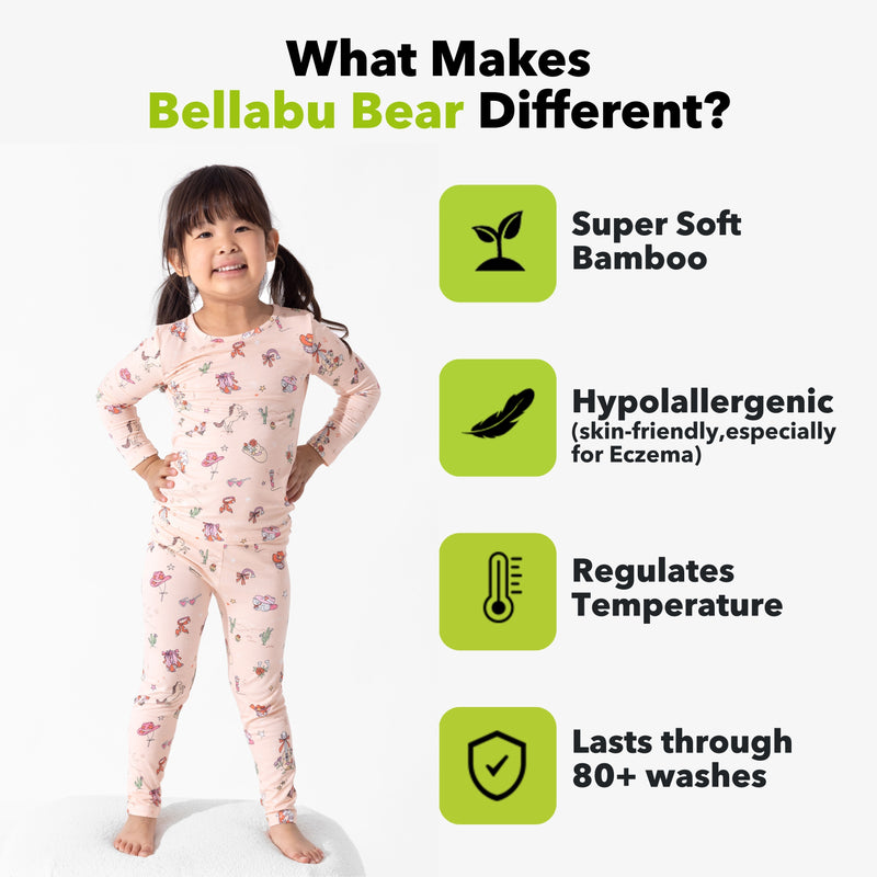 Cowgirl Bamboo Kids Pajamas