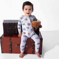 Vintage Suitcases Bamboo Convertible Footie