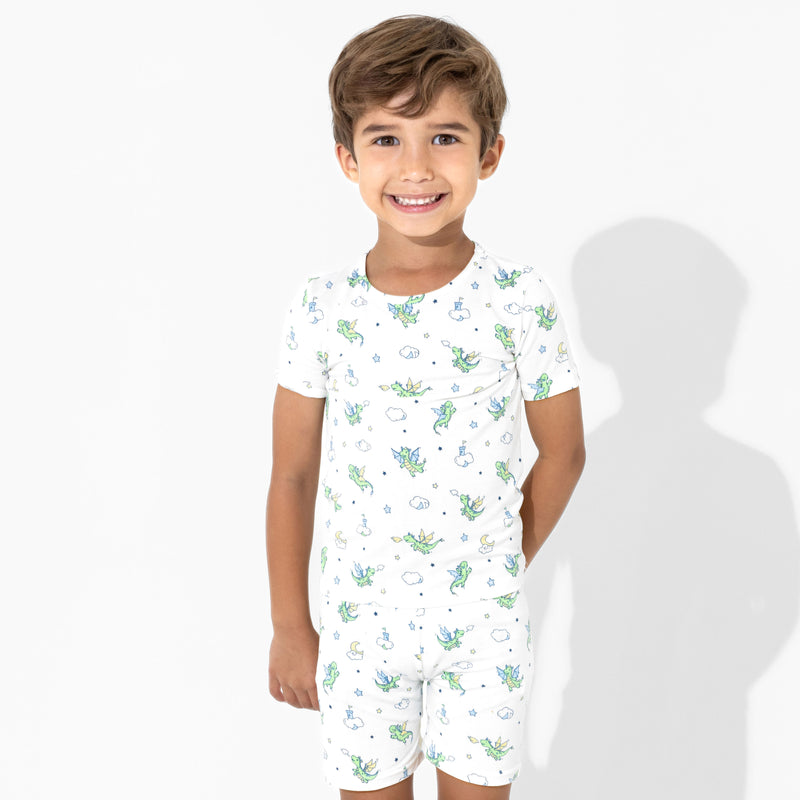 Dragon Bamboo Kids Pajama Short Set
