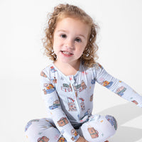 Vintage Suitcases Bamboo Convertible Footie