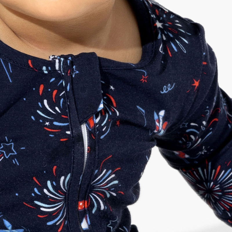 Fireworks Bamboo Convertible Footie