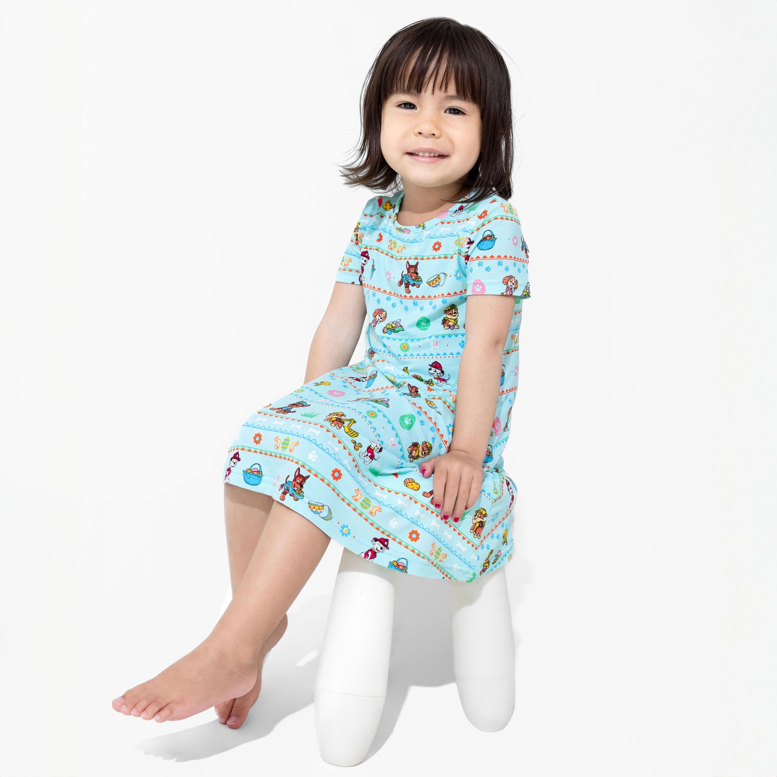 PAW Patrol: Easter Bamboo Girls' Short Sleeve Dress