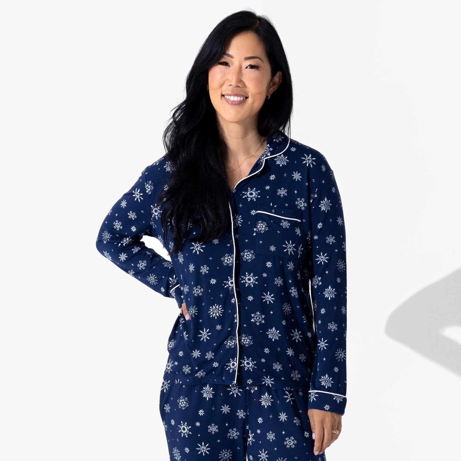 Snowflake Bamboo Women's Pajama Set